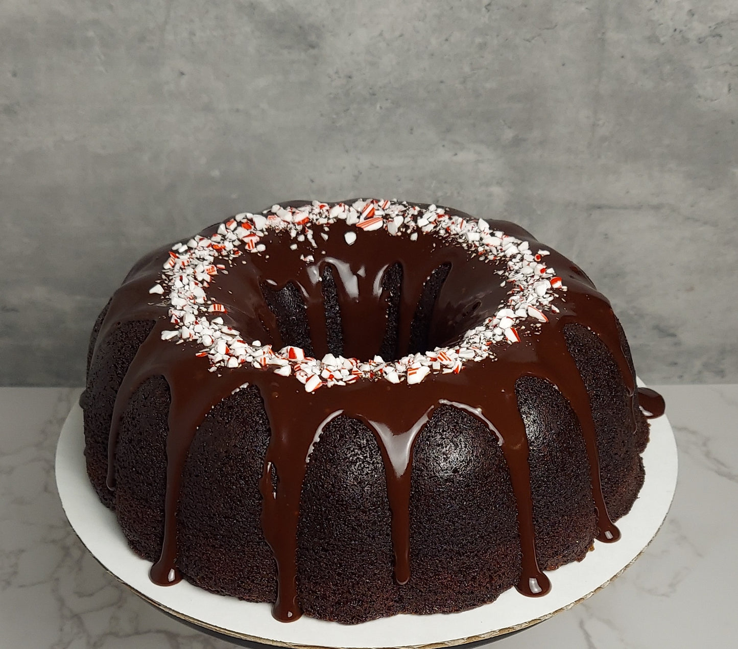 Peppermint Mocha Rum Cake