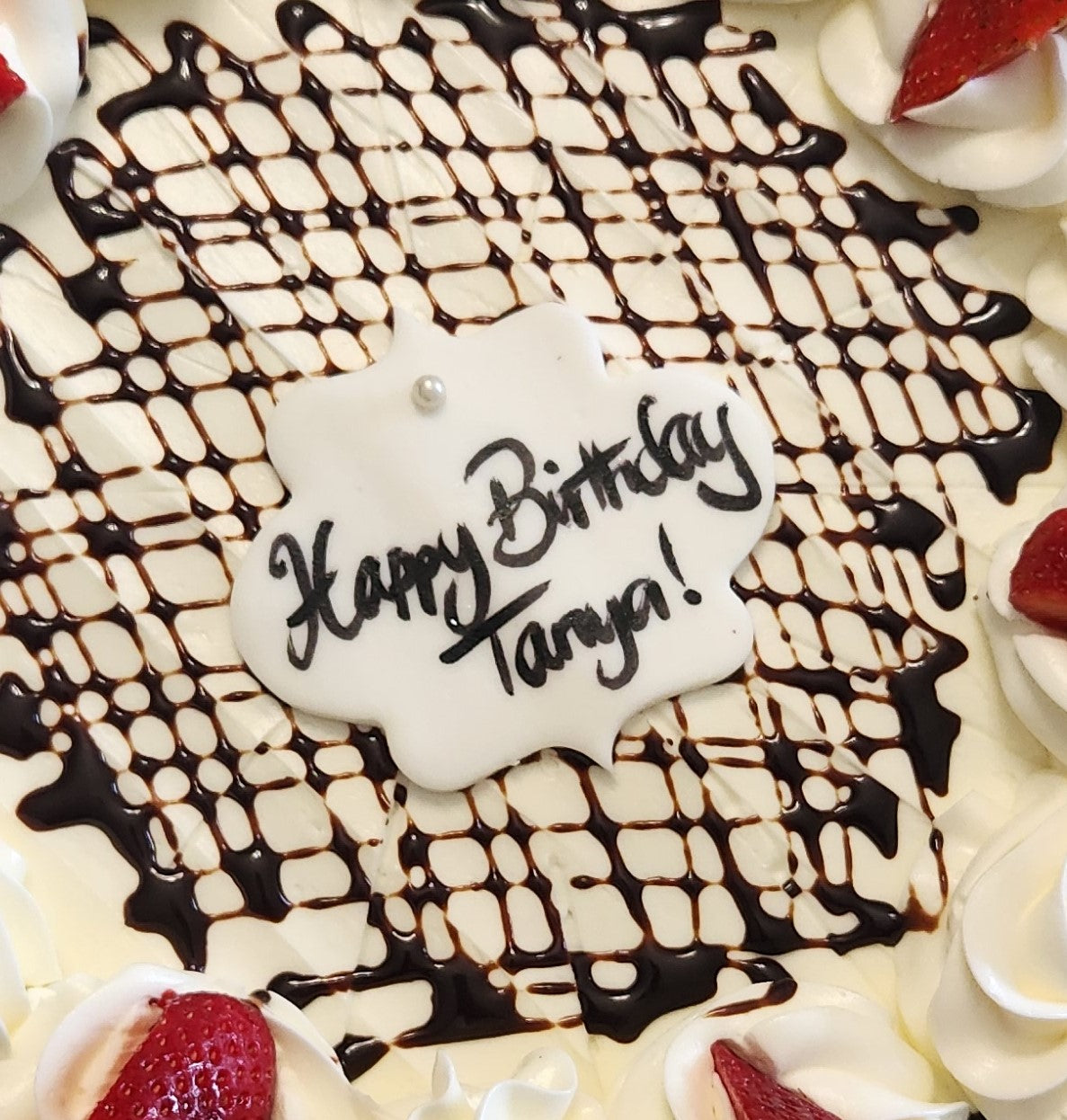 Handwritten Fondant Tag