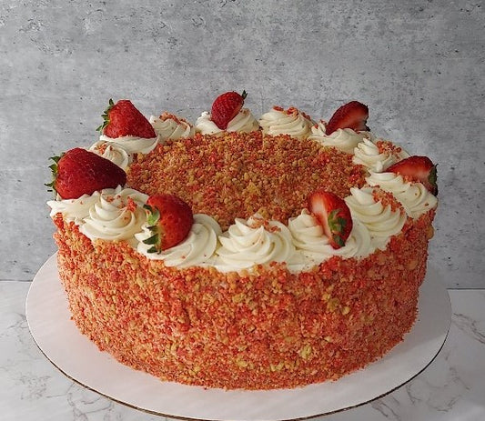 Strawberry Crunch Cake