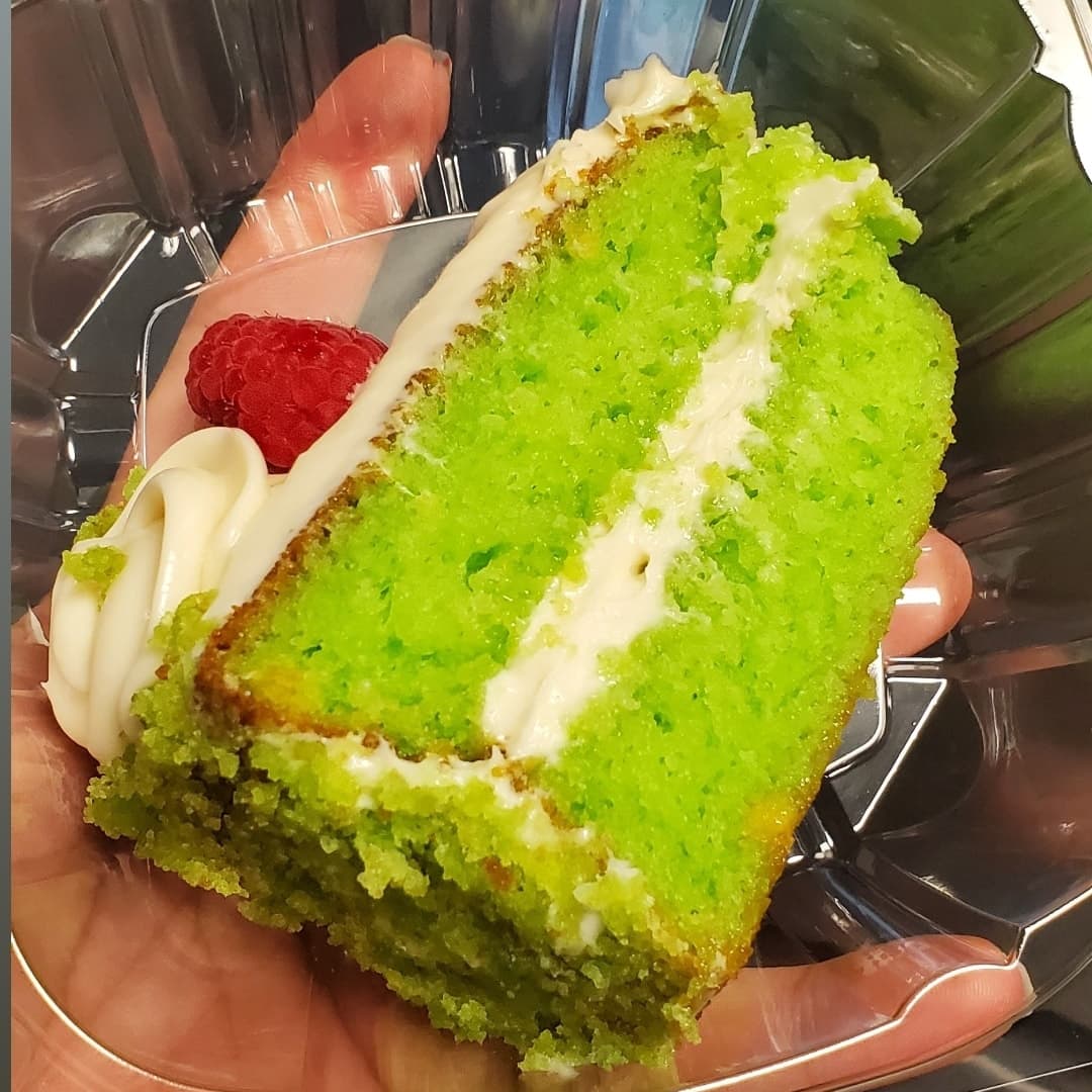 Key lime Cake Slice