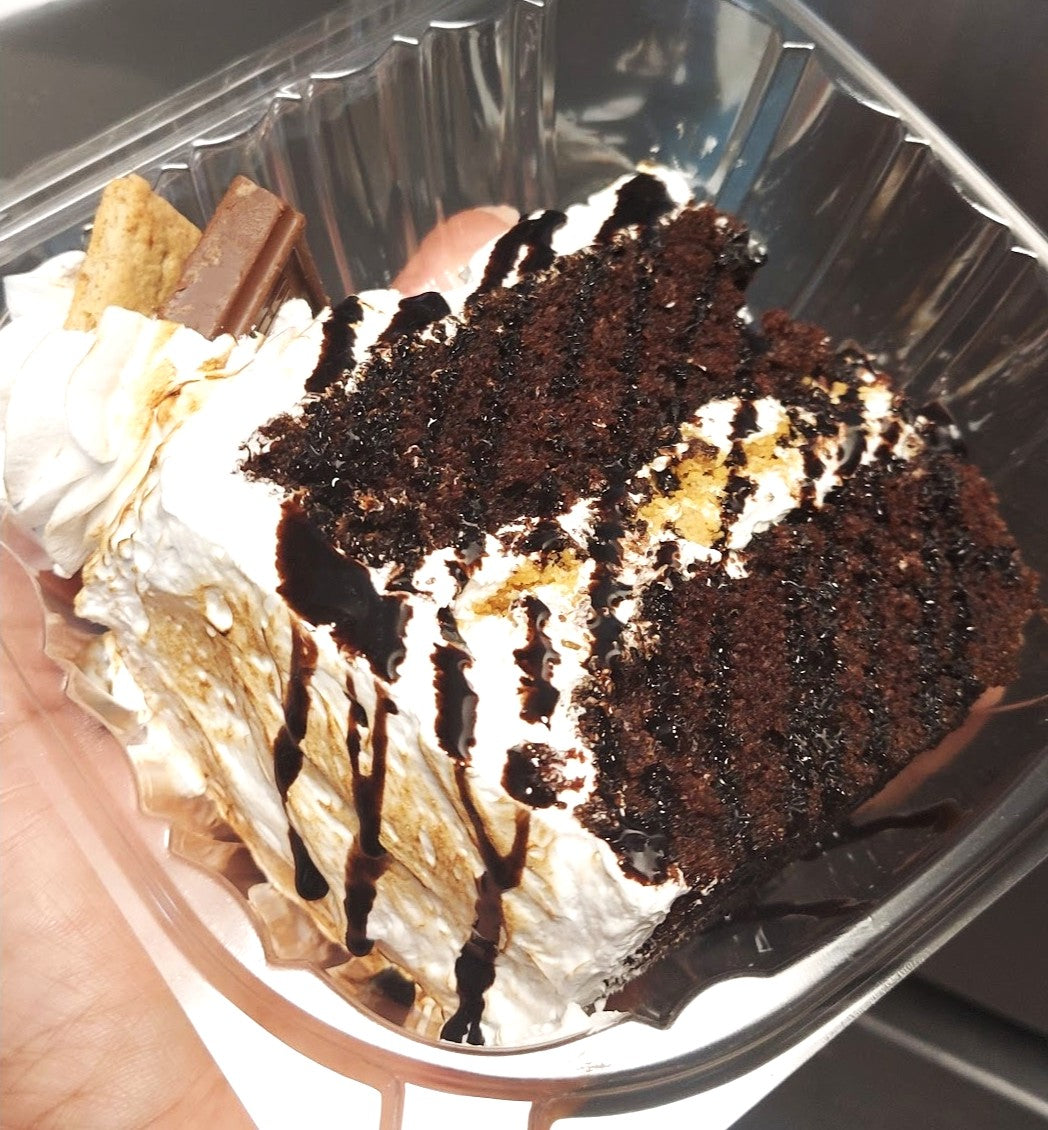 S'Mores Chocolate Cake Slice